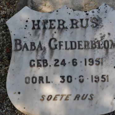 GELDERBLOM ? 1951-1951