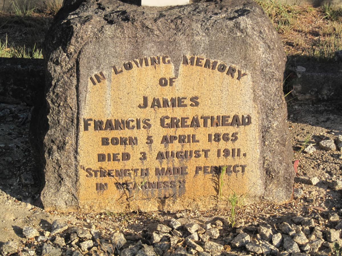 GREATHEAD James Francis 1865-1911