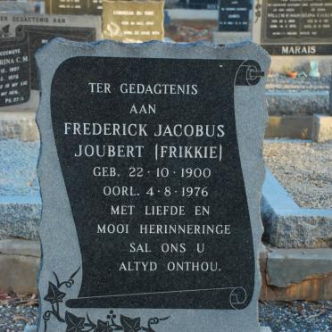 JOUBERT Frederick Jacobus 1900-1976