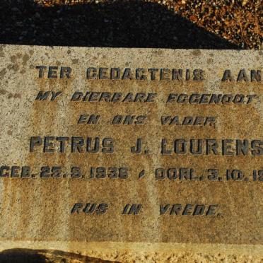 LOURENS J. Petrus 1936-1965
