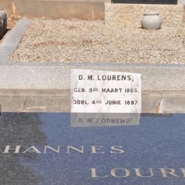 LOURENS D.M. 1865-1897 :: LOURENS Hannes 1894-1981 