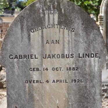 LINDE Gabriel Jakobus 1882-1921