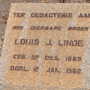 LINDE Louis J. 1885-1962