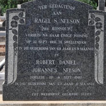 NELSON Robert Daniel Johannes -1960 &amp; Ragel S. ROSSOUW -1951
