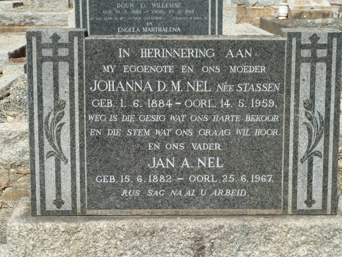 NEL Jan A. 1882-1967 &amp; Johanna D.M. STASSEN 1884-1959