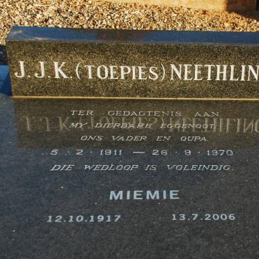 NEETHLING J.J.K. 1911-1970 &amp; Miemie 1917-2006