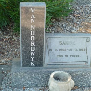 NOORDWYK Sannie, van 1908-1969