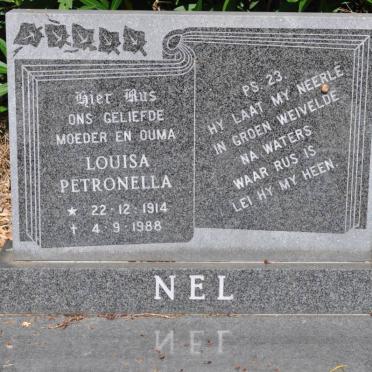 NEL Louisa Petronella 1914-1988