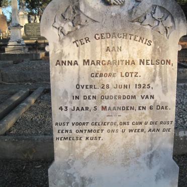 NELSON Anna Margaritha nee LOTZ -1925