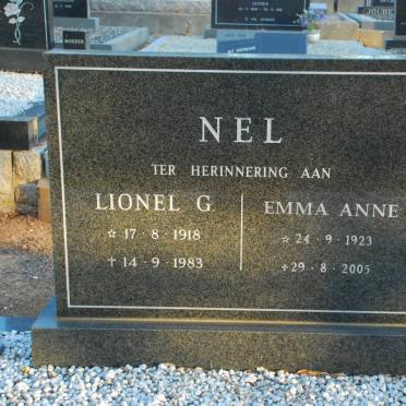 NEL Lionel G. 1918-1983 &amp; Emma Anne 1923-2005