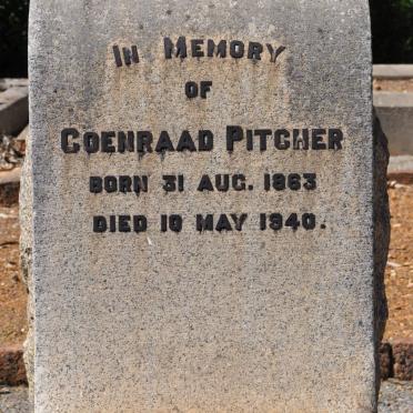 PITCHER Coenraad 1863-1940