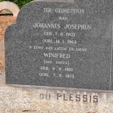 PLESSIS Johannes Josephus, du 1903-1964 &amp; Winifred SMITS 1910-1975