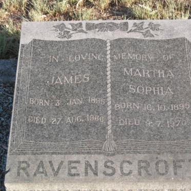 RAVENSCROFT James 1895-1966 &amp; Martha Sophia 1895-1970