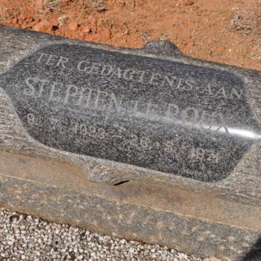 ROUX Stephen, le 1923-1971