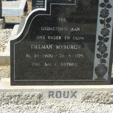 ROUX Tielman Myburgh 1900-1975