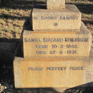 ROBINSON Daniel Edward 1845-1931