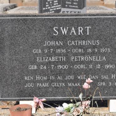 SWART Johan Cathrinus 1896-1973 &amp; Elizabeth Petronella 1900-1990