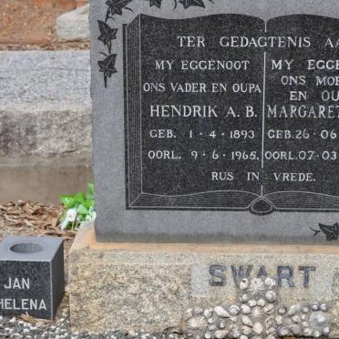 SWART Hendrik A.B. 1893-1965 &amp; Margaretha J.M. 1904-1996