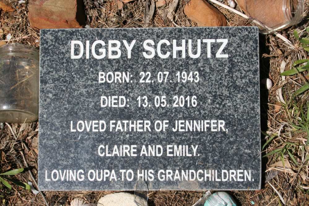 SCHUTZ Digby 1943-2016