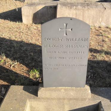 SHARPLES Robert William St. Leger 1923-1923
