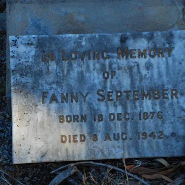 SEPTEMBER Fanny 1876-1942