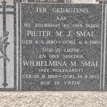 SMAL Pieter M.J. 1880-1960 &amp; Wilhelmina M. WOLFAARDT 1888-1973