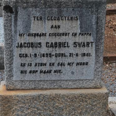 SWART Jacobus Gabriel 1899-1951