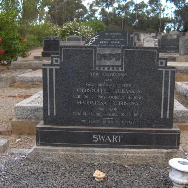 SWART Christoffel Johannes 1887-1960 &amp; Magdalena Christina KOK 1891-1959