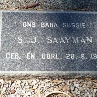 SAAYMAN S.J. 1970-1970