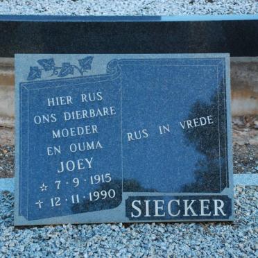 SIECKER Joey 1915-1990