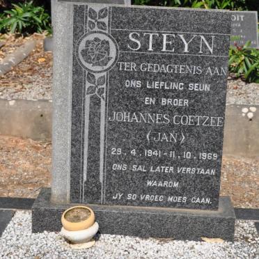 STEYN Johannes Coetzee 1941-1969