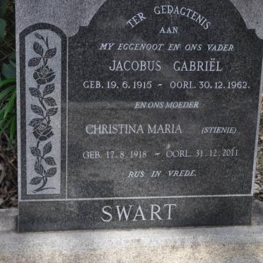 SWART Jacobus Gabriël 1915-1962 &amp; Christina Maria 1918-2011