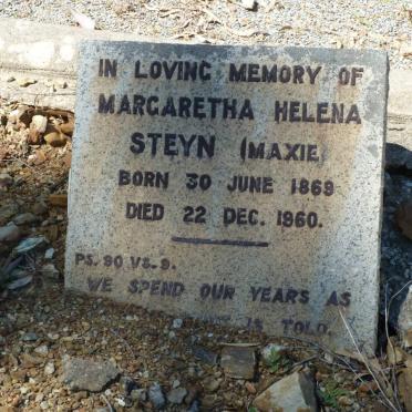 STEYN Margaretha Helena 1869-1960