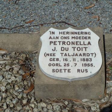 TOIT Petronella J., du nee TALJAARDT 1883-1955