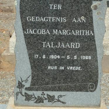 TALJAARD Jacoba Margaritha 1904-1969