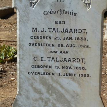 TALJAARDT M.J. 1838-1922 :: TALJAARDT C.E. 1850-1925