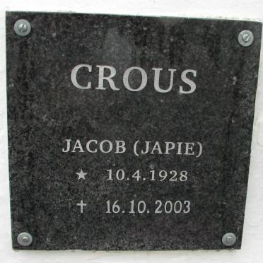 CROUS Jacob 1928-2003