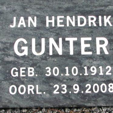 GUNTER Jan Hendrik 1912-2008