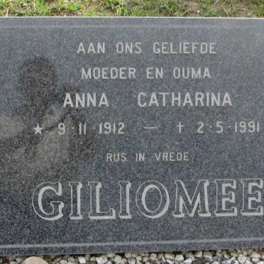 GILIOMEE Anna Catharina 1912-1991