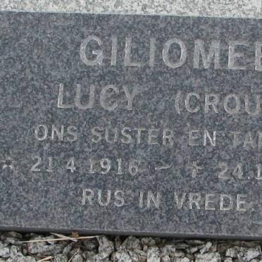 GILIOMEE Lucy nee CROUS 1916-1999
