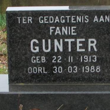 GUNTER Fanie 1913-1988