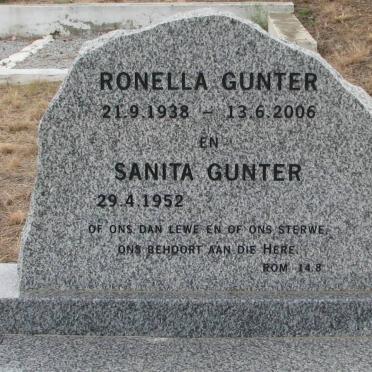 GUNTER Ronella 1938-2006 :: GUNTER Sanita 1952-