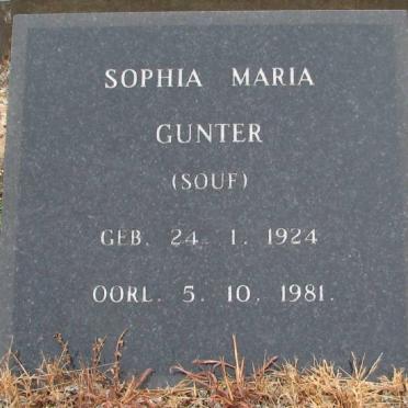 GUNTER Sophia Maria 1924-1981