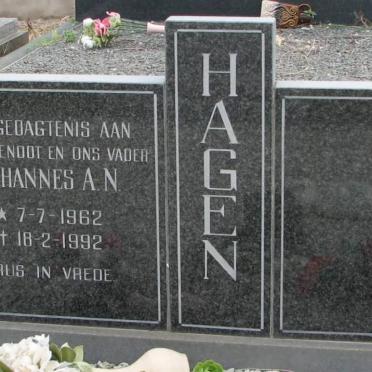 HAGEN Johannes A.N. 1962-1992