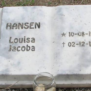 HANSEN Louisa Jacoba 1927-1996