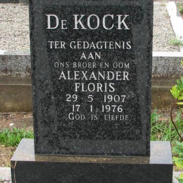 KOCK Alexander Floris, de 1907-1976