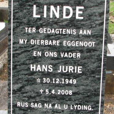 LINDE Hans Jurie 1949-2008