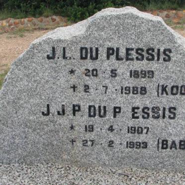 PLESSIS J.L., du 1899-1988 &amp; J.J.P. 1907-1993
