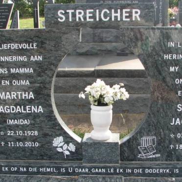 STREICHER Simon Jacobus 1928-2008 &amp; Martha Magdalena 1928-2010