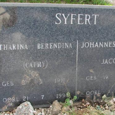 SYFERT Johannes Frederik 1908-199? &amp; Catharina Berendina 1916-199?